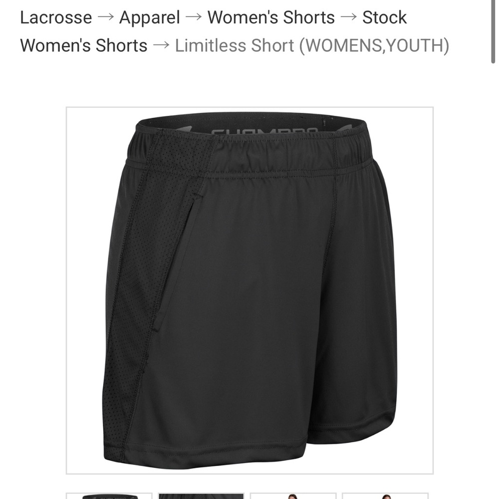 Black Athletic Shorts with Elastic Waistband and Mid-Thigh Length
